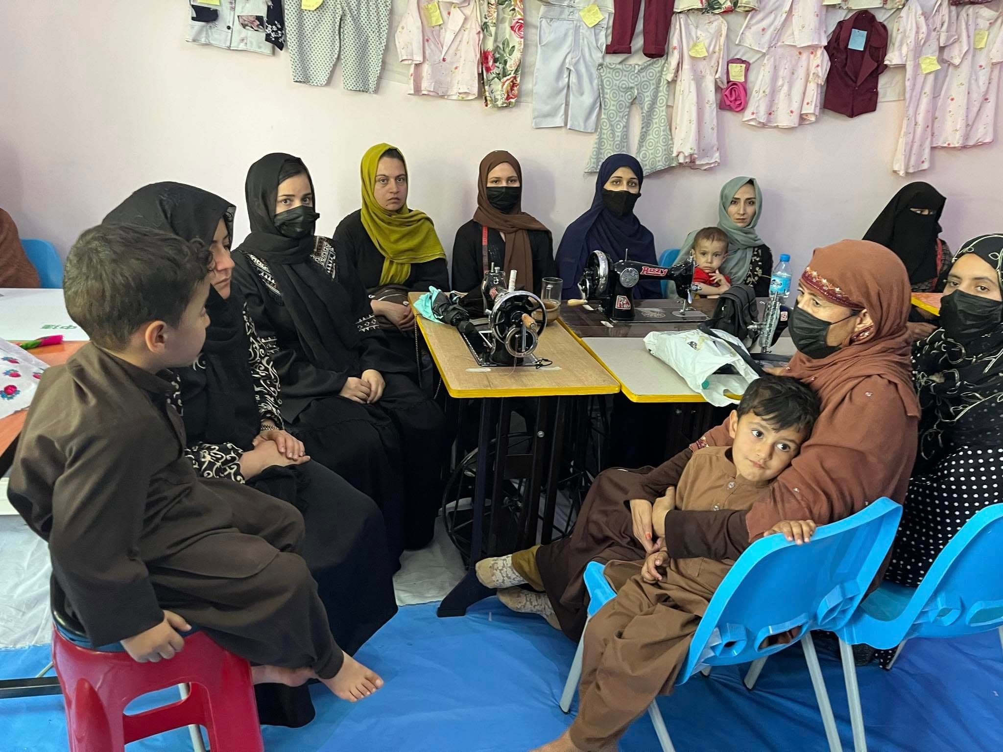 Participants gathered at one of the organisation's centres in Kabul
